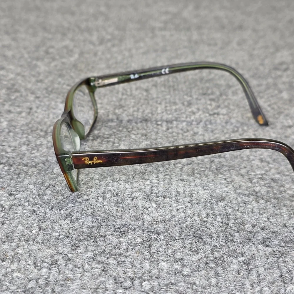 Ray Ban RB 5187 2445 Rectangle Tortoise Brown Eyeglasses Glasses Frame 52-16-140